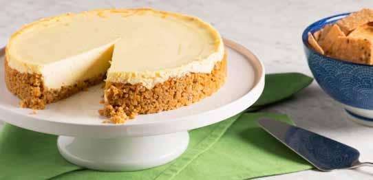 Creamy Cheesecake Crust 2 cups Crunchmaster Artisan Four Cheese Baked Rice Crackers, finely crushed ½ cup unsalted butter, melted ¼ cup sugar 2 cups finely crushed Crunchmaster Artisan Four Cheese