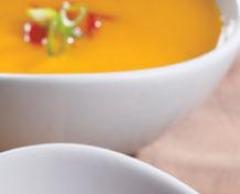 Try serving three 2-ounce portions of soup in a