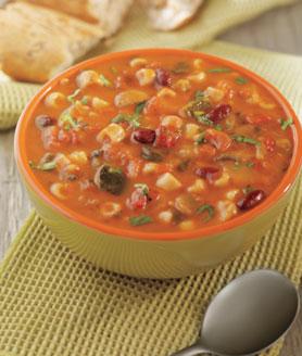 pepper providing well-rounded balance to this smooth tomato bisque.