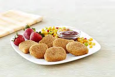 100% WG Breaded NAE Chicken Breast Nuggets CN (91690) 2 M/MA, 1.25 Grain 100% Whole Grain Our NAE Chicken Nuggets are made with all breast meat coated in healthy & tasty 100% whole-grain breading.