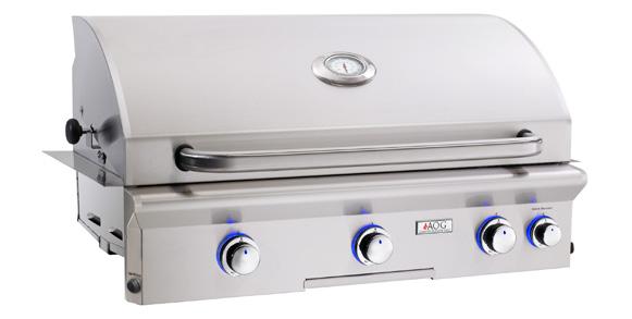 Surface: 540 sq. inches 45,000 Primary + 12,000 Backburner Cut-out: 30¾ w x 19½ d x 8½ h Model Shown: 24NBL Primary Cooking Surface: 432 sq.