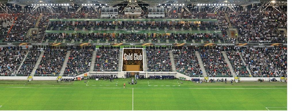 GOLD CLUB a Gold seat in the stands of the highest standard (sector 100 GOLD) along with an