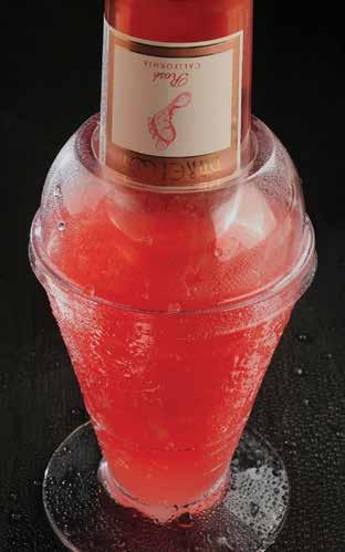 cocktails FROSÉ A frozen blend of ABSOLUT Citron vodka, rosé wine, Strawberry BACARDI