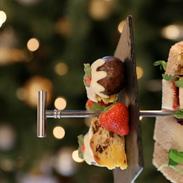 95 pp Indulge yourself in festive luxury and enjoy our delightful Christmas Afternoon Tea packed full of wintery flavours.