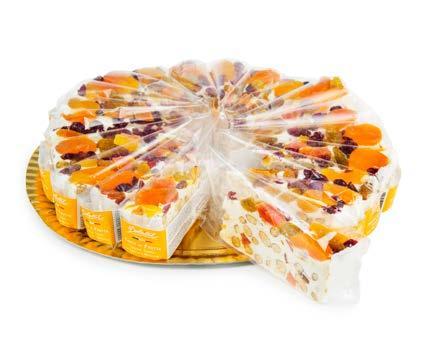 Soft nougat with almonds and candied dehydrated fruits. Art. /Item 16081 110 g 20 pz /pcs.