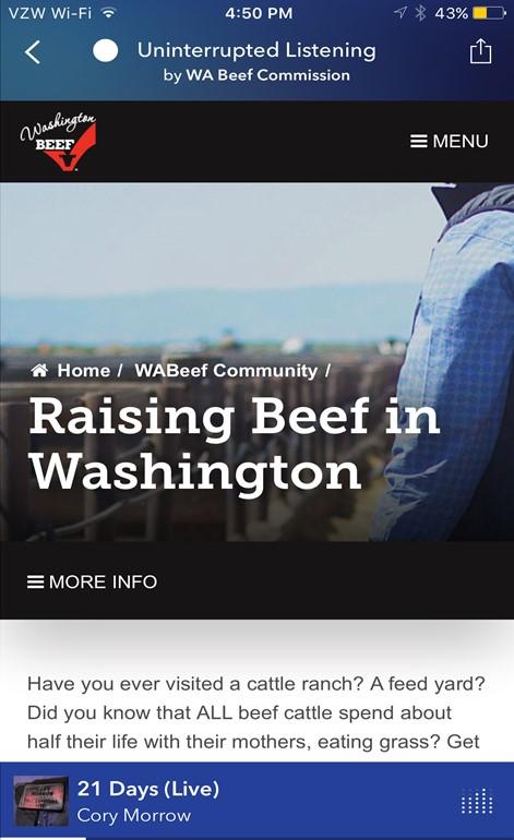 WASHINGTON STATE BEEF COMMISSION 2016-17 Audited Financial Statements REVENUES: Total Assessments $1,733,979 Less CBB/State of Origin (578,172) Interest & Other Income 133 Total WSBC Net Revenue