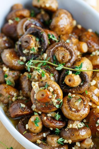 Roasted Mushrooms in a Browned Butter, Garlic and Thyme Sauce 1 lb.