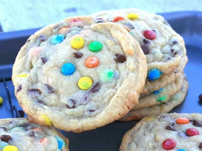 OMG! Soft-Batch Mini M&M & Chocolate Chip Cookies Soft, fluffy, bakery style, really, really freaking good