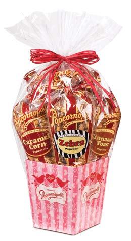 5-Cone Classic Red-Stripe Gift Basket $44.