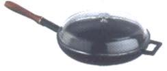 Blue LV Y SOS 16 K3-R Sauce Pan - Integral w/ metal handles and glass lid. D16 cm 1ltr.