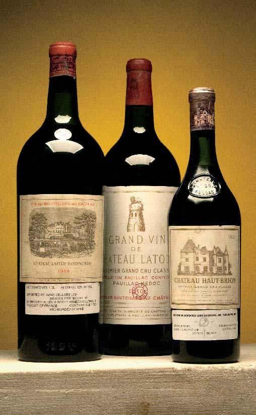 .. (18 points) JancisRobinson.com, October 28 2008 (See photo opposite page) 1 4 bottles per lot $2400-3500 Château Haut-Brion 1959 Graves, 1er cru classé Level six 3.5cm, one 4cm, three 4.