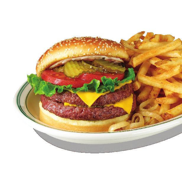 Diner Double Cheeseburger * 12 oz. Don t think about it if you re not hungry!