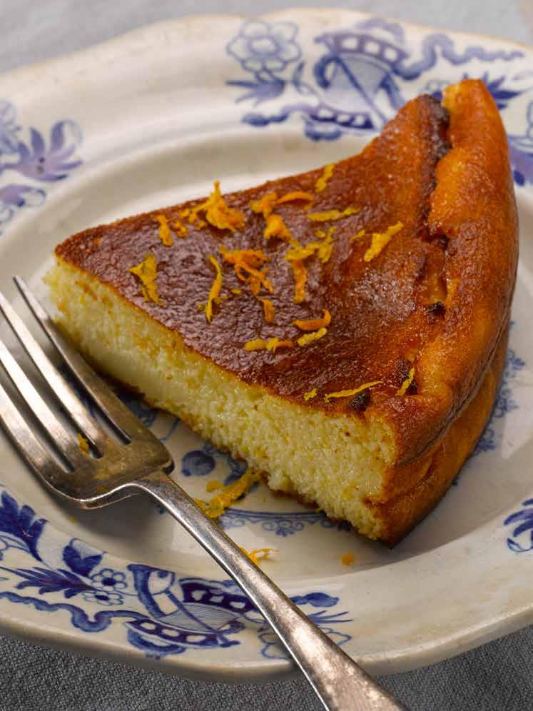 MALI Gâteau de Semoule aux Agrumes Wheat free Semolina and Citrus Cake prep 20 mins/bake 35 mins Although this cake has the consistency of a firm blancmange, it can be sliced and holds its shape well.