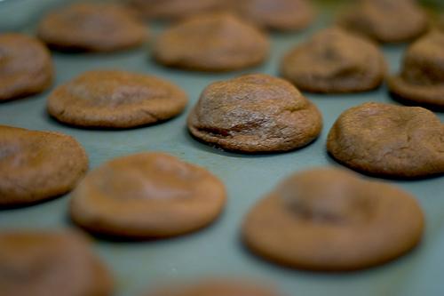 Fold in chocolate chips. Drop onto greased cookie sheet. Bake @ 375 for 13-15 minutes.