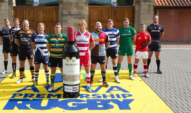 Trivento Bodegas y Viñedos became the only winery to sponsor the Premiership Rugby.