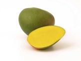 Peak Availability: April and May Flavor: Sweet and fruity Texture: Firm, juicy flesh with limited fibers Color: Dark to medium green, sometimes with a pink blush over a small portion of the mango