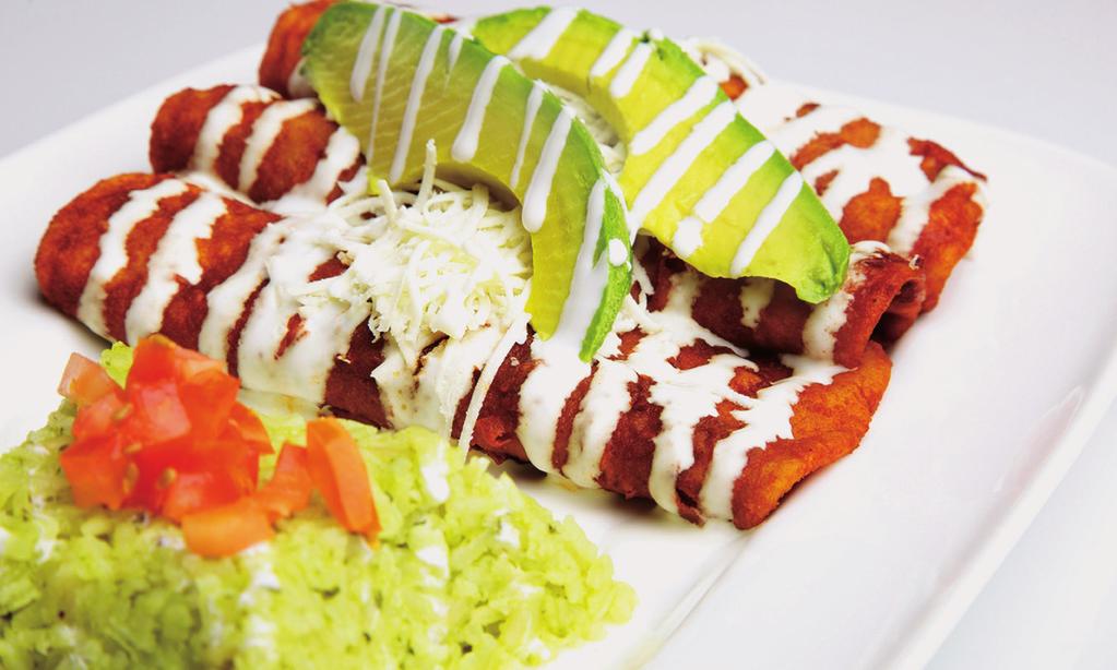 California Avocado Chicken/Turkey Enchiladas Preparation: 15 min Total Time: 20 min Cook Time: 35 min Serves: 4 1 cup diced cooked chicken or turkey ¼ cup chunky salsa 1 /3 cup minced green onions 1