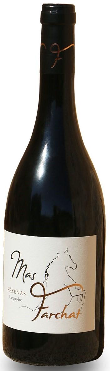 MAS FARCHAT - Cuvée «ROUKY» AOP Languedoc Pézenas Grape Varieties : 70% Syrah - 30% Grenache Red color, yield 30hl / ha. Terroir: Limestone soil, sandstone, basalt.