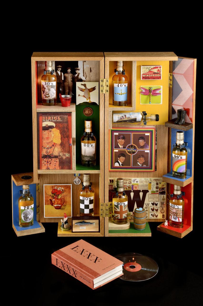Art, and five other artists, to create a box of treasures, celebrating eight decades in the life of Sir Peter Blake and The Macallan.