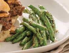 Green Tea Grilled Green Beans 1 pound fresh green beans, trimmed 2 tablespoons olive oil 1 tablespoon Green Tea Peppercorn Seasoning No-stick cooking spray 1. Prepare grill to medium heat.