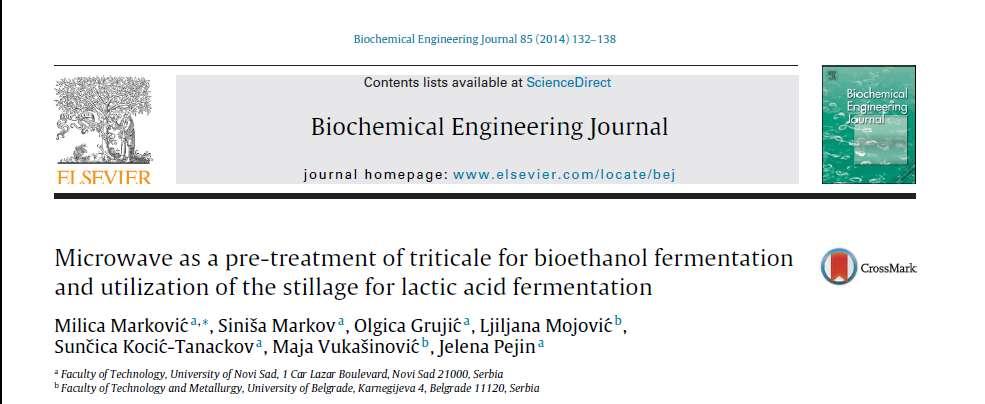 Total usage of triticale Triticale stillage obtained after bioethanol production was used for
