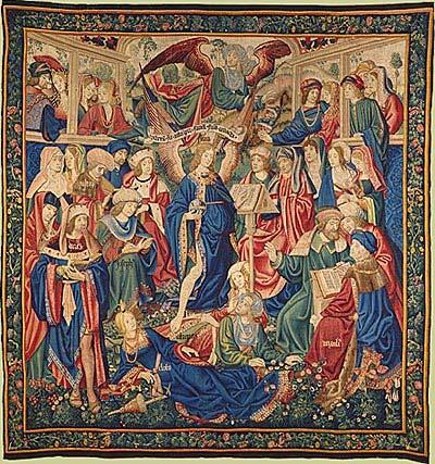 The second G: Glory The Triumph of Fame, a Flemish tapestry from 1502.