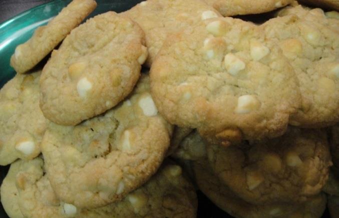 White Chocolate Butterscotch Cookies 2 1/4 cups all-purpose flour 1 teaspoon baking soda 1 teaspoon salt 1 cup (2 sticks) butter, softened 3/4 cup granulated sugar 3/4 cup packed brown sugar 1
