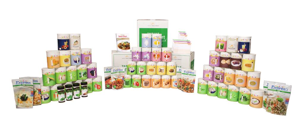THRIVE SMART START PACKAGES PAGE 8 0F 9 CHEF S SELECTIONS 200 (66 THRIVE FOODS & 38 RECIPES INCLUDED) Month 1 #25803* Retail: $210.00 My Website: $203.99 Party/Q: $200.