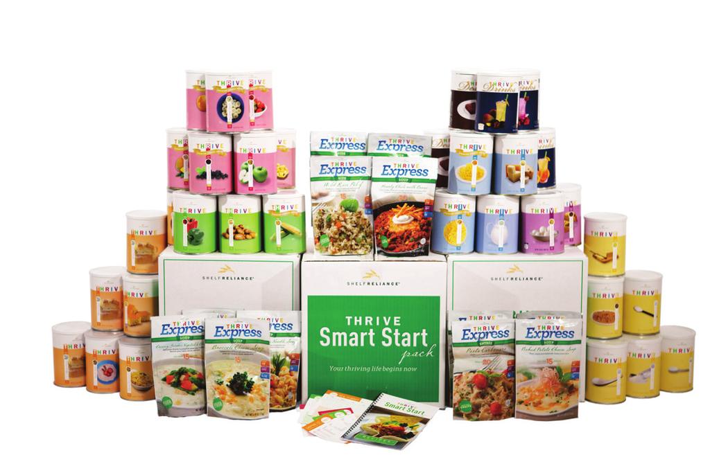 THRIVE SMART START PACKAGES PAGE 9 0F 9 CHEF S SELECTIONS 150 (59 THRIVE FOODS & 26 RECIPES INCLUDED) Month 1 #25800 Retail: $179.99 My Website: $152.99 Party/Q: $150.
