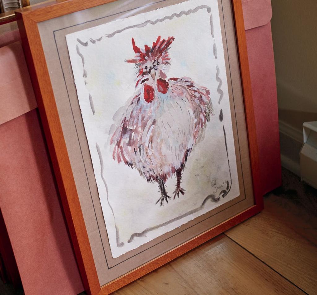 Le Poulet Of all Jacques paintings, this plucky