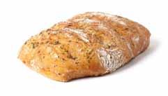 Can be broken into four equal portions to be served with soups and meals. Continental loaves cont.