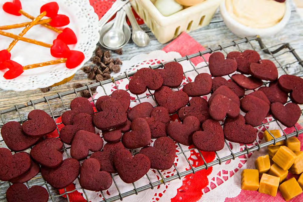 Valentine s Day Movie Night Snacks Ingredients: For the Cake: 1 cup AP Flour (plus more for dusting) ¼ cup Unsweetened Cocoa Powder ½ teaspoon Baking Soda ¼ teaspoon Salt 4 ounces Chocolate Chips ½