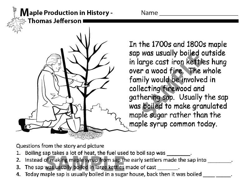 When planting sugar maple seeds failed at Thomas Jefferson s farm Monticello, he tried planting sapling sugar maple trees.