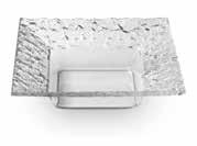 Small Clear Square Dishes 7 x 7 in 17.8 x 17.8 cm Item # PPS7C Medium Clear Square Dishes 8 x 8 in 20.3 x 20.
