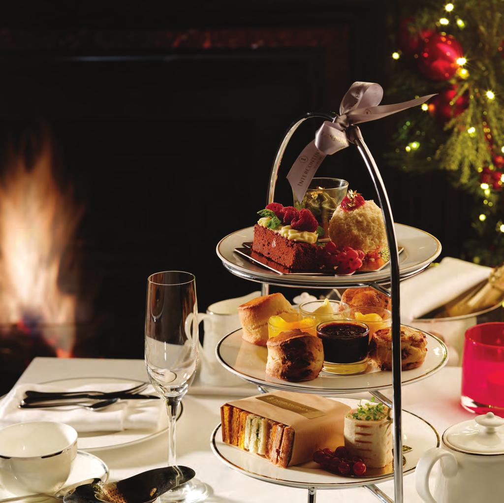 FESTIVE AFTERNOON TEA IN THE READING ROOM Served in the luxurious surroundings of The Reading Room with its open fire, we invite you to escape the cold by indulging in a selection of delectable