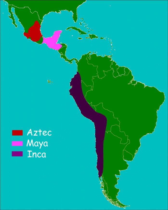 The America s Prior to European Colonization Native populations were the most dense, and cultures most complex, in the today s central Mexico and Peru.