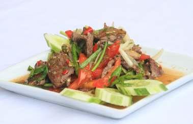 322 Yam Ma Moung - Spicy Green Mango Salad 150 323 Yam Talay - Thai style