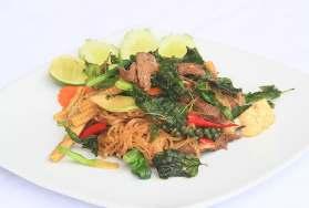 Rice noodles with Vegetables & Thai Herbs 362 -Vegetables 130 364 -Pork 140