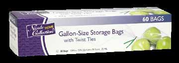 FOOD STORAGE BAGS Gallon Size 01016 Gallon