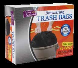 01333 30 Gallon Trash Bag Drawstring