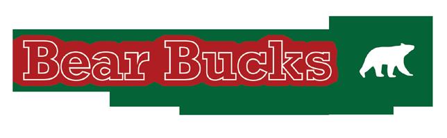 BEAR BUCKS Bear Bucks is a cashless system on the WU ID card which can be used to make purchases on and off campus.