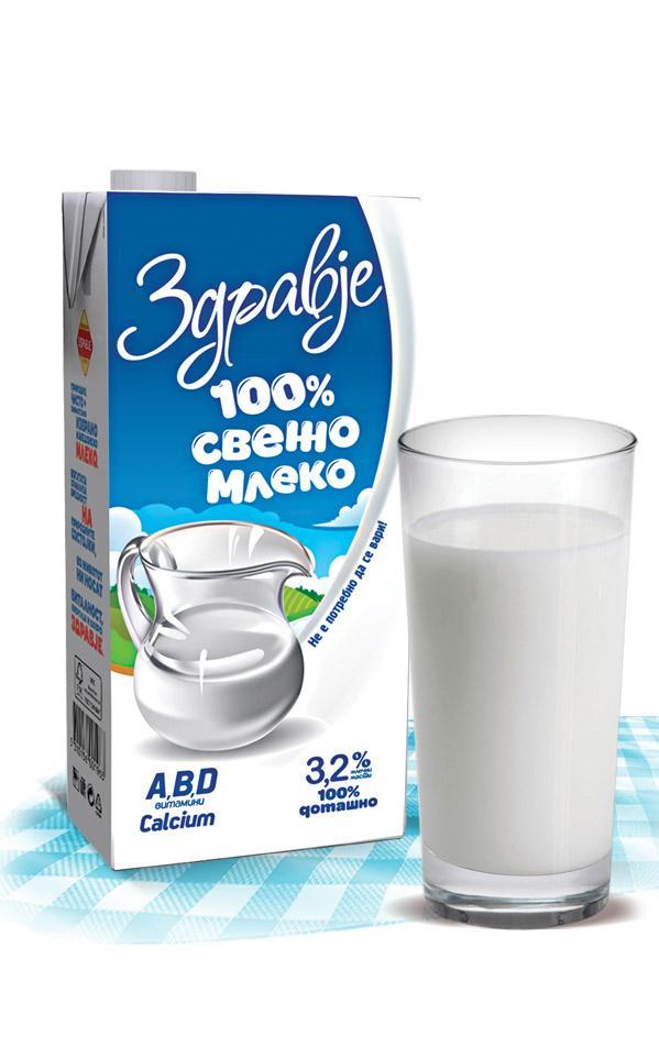 100% Fresh milk Milk fat 3,2% Tetra Brik aseptic slim 1000-1L with a cap Barcode per unit 5310156001963/403 Carton box 12x1L 60 TP 21 day 21