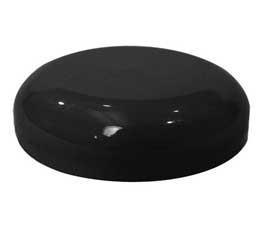 Black Dome Smooth Lids. Sold in units of 10.