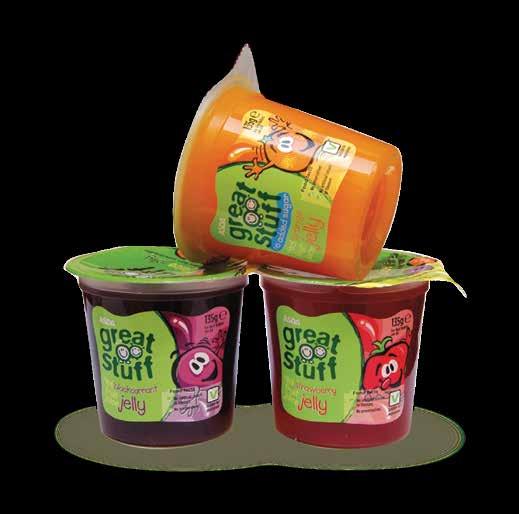 Our Jelly We offer ambient ready-to-eat jelly in pots that fit easily in children s lunch boxes.