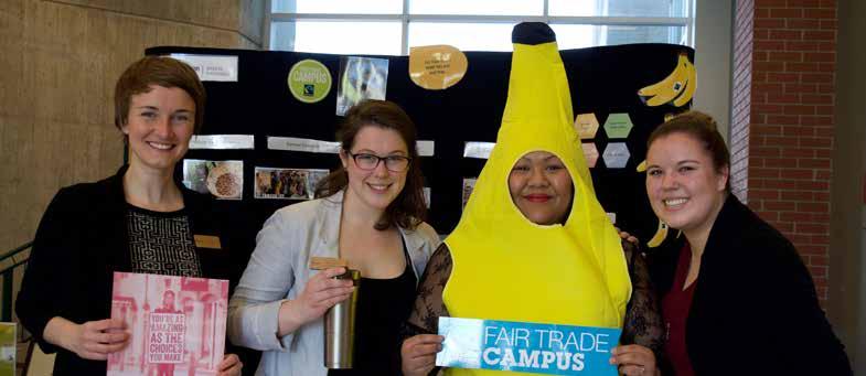 PHOTO BY MacEWAN UNIVERSITY PROGRAM METRICS 28 CANADIAN FAIR TRADE CAMPUSES 159 CAMPUSES ENGAGED 520,289 CANADIAN STUDENTS ENROLLED IN FAIR TRADE CAMPUSES 9 NEW DESIGNATIONS: Wilfred Laurier