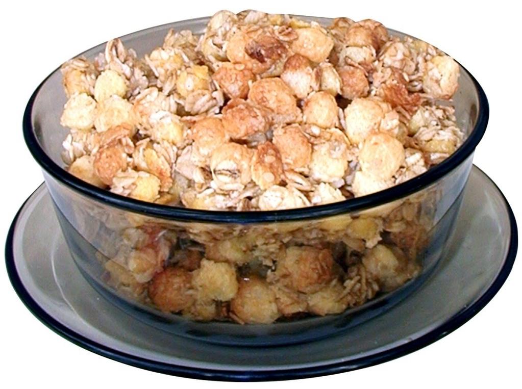 Crunches Crunches are natural mixture of the baked flakes and cereals with addition of fruits and nuts.