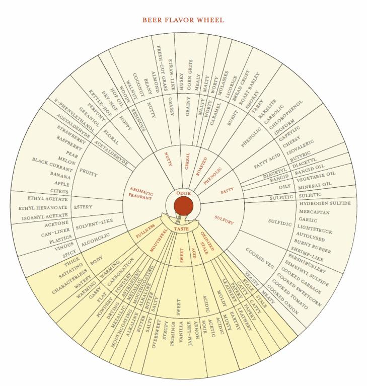 Historic Alcoholic Beverage Master Lexicons: The Meilgaard Beer Flavor Wheel Developed by Dr.
