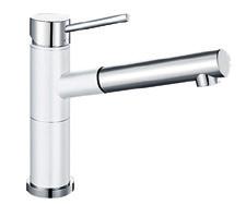 PULL-OUT (stream only) Reach 8 1/2" Spout Height 9-3/4" Faucet Height 11" Polished Chrome 441196