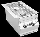 gas Brick opening: 11"W x 22 3/4"D x 12"H Infrared Side Cooker (3287-1) Great for searing meats or as a side cooker