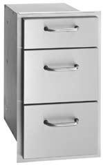 (H" x W" x D") Number Triple Drawer, Enclosed 26 1/4 x 14 1/2 33803 Double Drawer, Enclosed 15 3/4 x